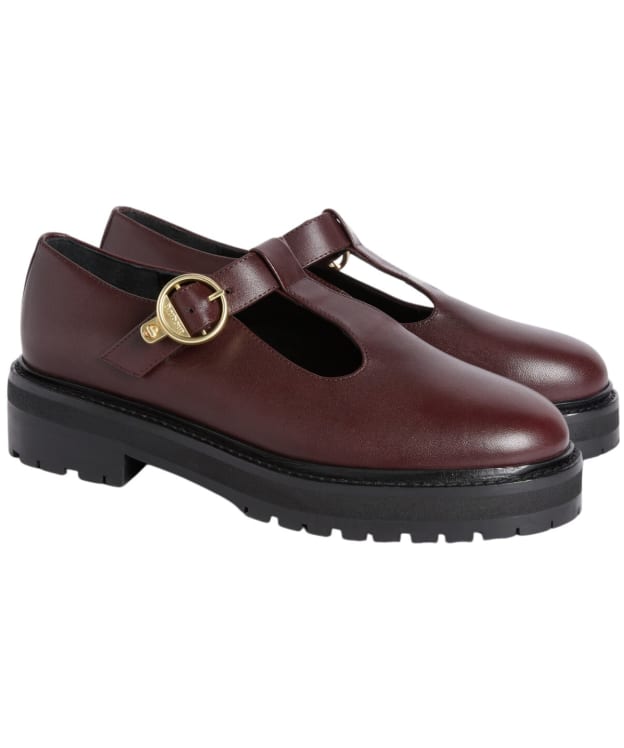 Women's Barbour Ryton Mary Janes - Merlot