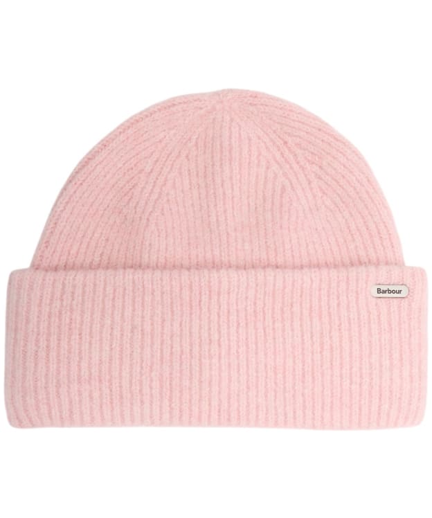 Women's Barbour Enid Knitted Beanie Hat - Candy Pink