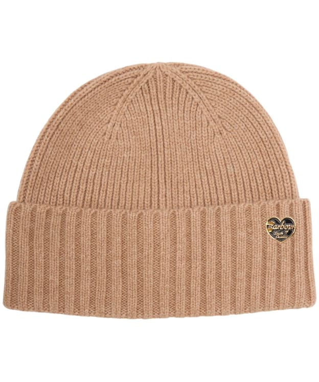 Women's Barbour Annette Knitted Beanie Hat - Classic Beige