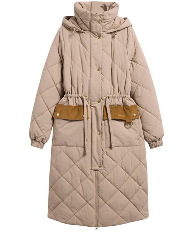 Women's Barbour Alverstone Puffer Jacket - Light Trench / Ancient