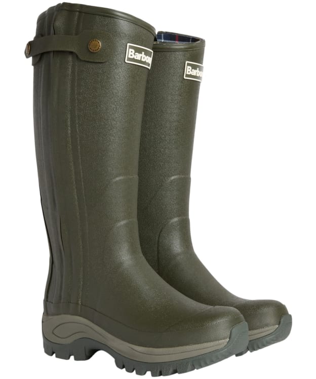 Women's Barbour Teesdale Tall Wellingtons - Olive