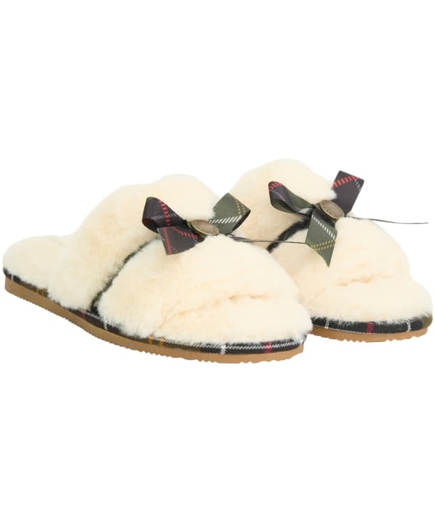 Women's Barbour Eleanora Slipper - Cream