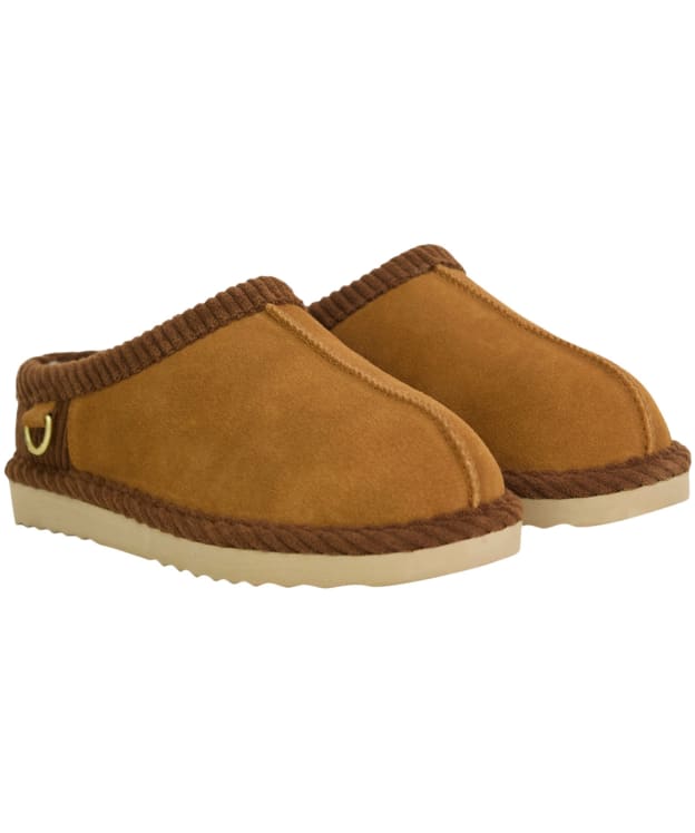 Women's Barbour Corbridge Slipper - Tan Suede