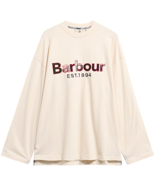 Women's Barbour Holly Long Sleeve T-Shirt - Antique White