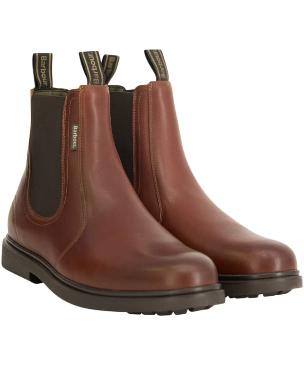 Men's Barbour Hale Chelsea Boots - Chestnut Brown