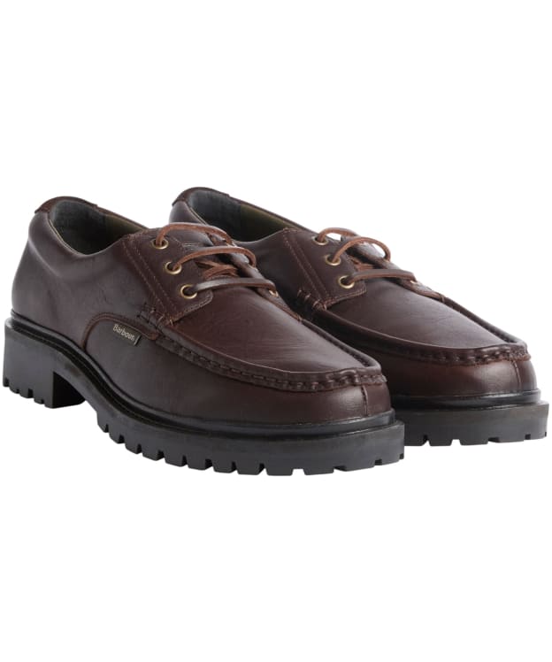 Men's Barbour Paxton Apron Derby Shoe - Dark Brown