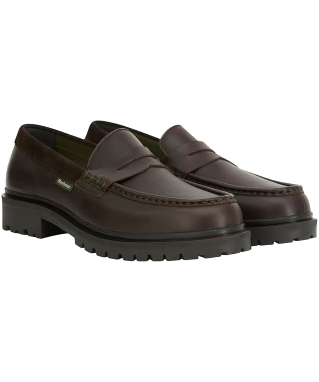 Men's Barbour Croxton Loafers - Dark Brown