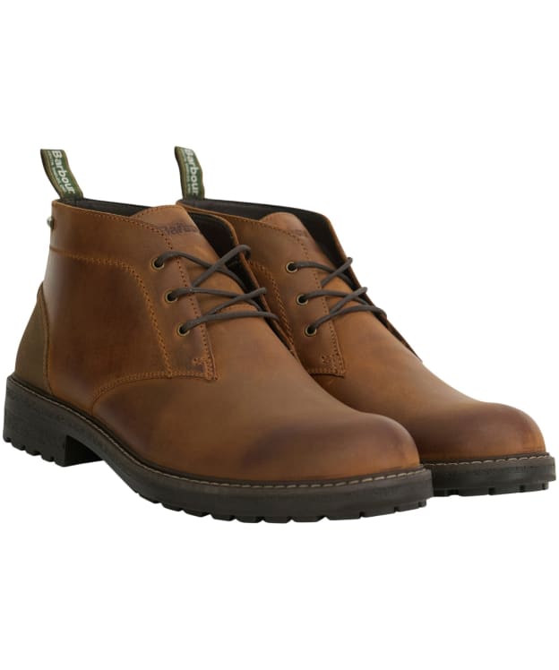 Men's Barbour Shawdon Waterproof Chukka Boots - Teak
