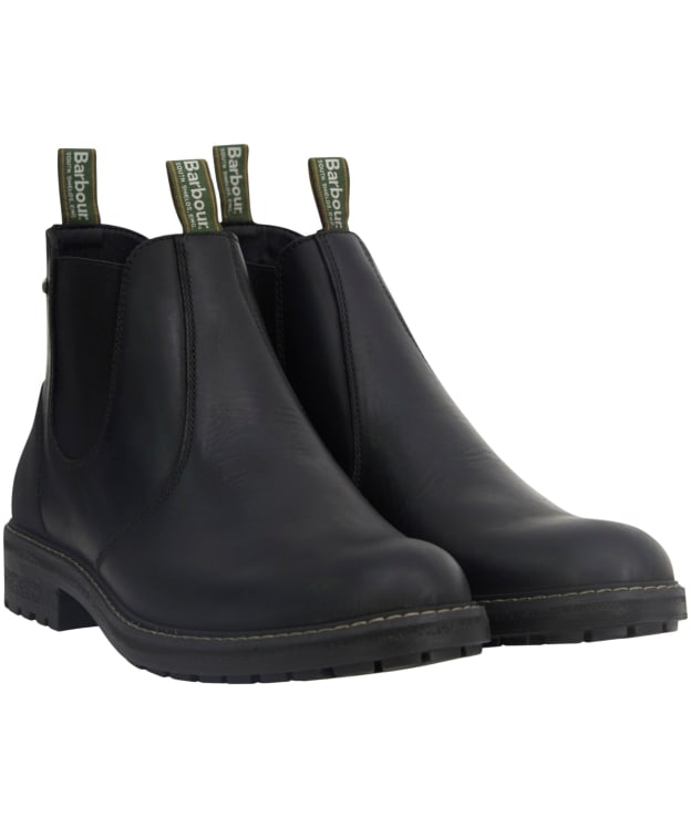 Men's Barbour Embleton Waterproof Chelsea Boots - Black