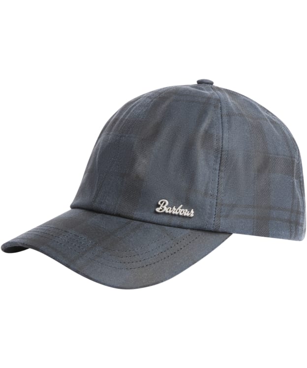 Men's Barbour Ambleside Tartan Wax Cap - Navy Tartan