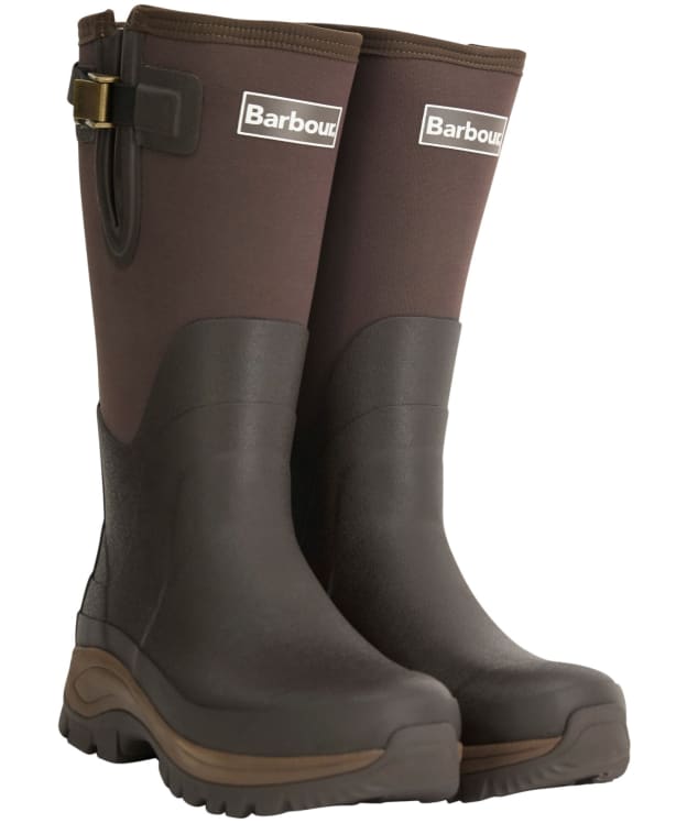 Men's Barbour Tyneside Tall Wellingtons - Brown