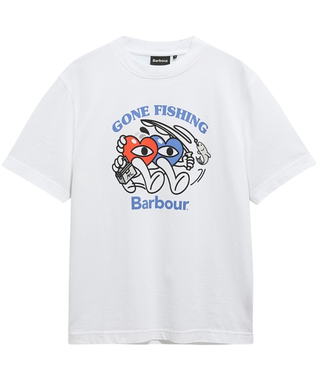 Men's Barbour X MUL Gone Fishing T-Shirt - White