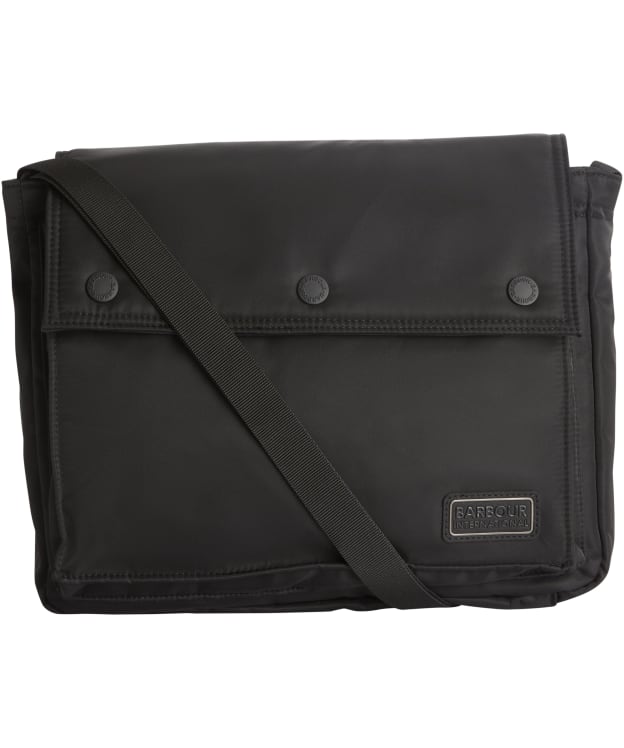 Barbour International Daleson Messenger Crossbody Bag - Black