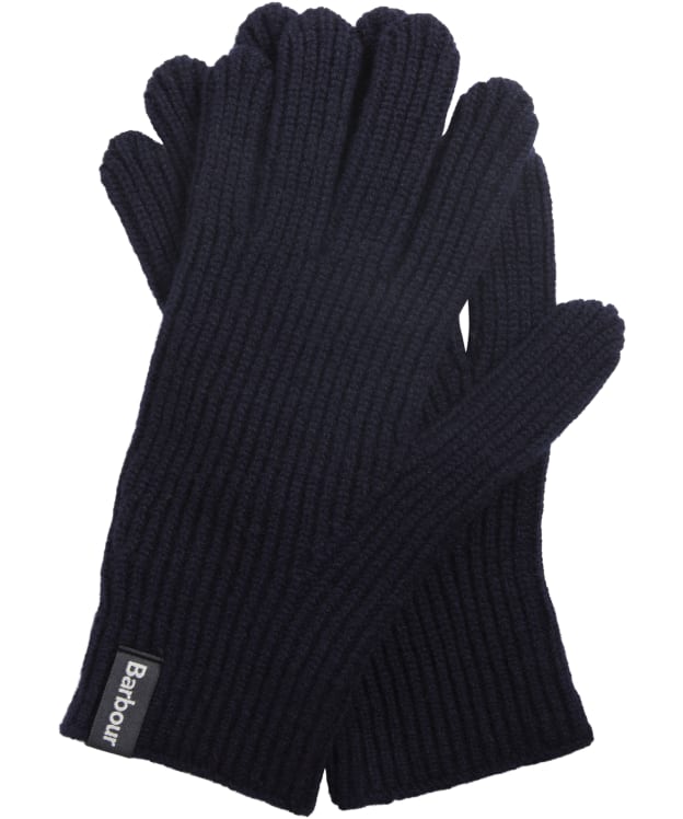 Men's Barbour Danforth Knitted Gloves - Navy