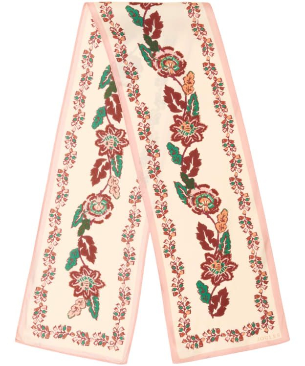 Women's Joules Highgrove Silk Scarf - Ecru Floral