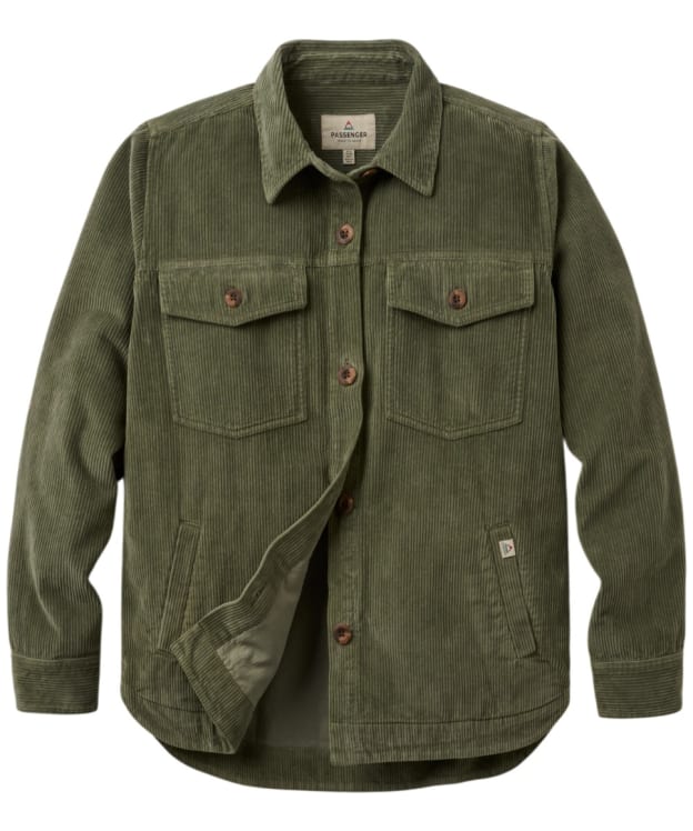 Women's Passenger Clothing Stella Heavyweight Cord Long Sleeve Shirt - Dusty Olive
