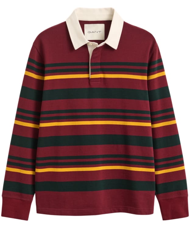Men's GANT Striped Rugger - Plumped Red