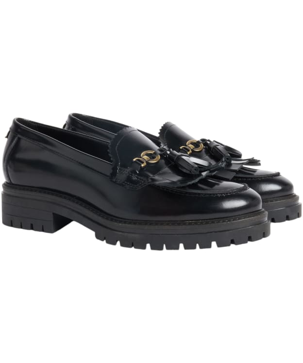 Women's Barbour Ava Loafers - Black Glace