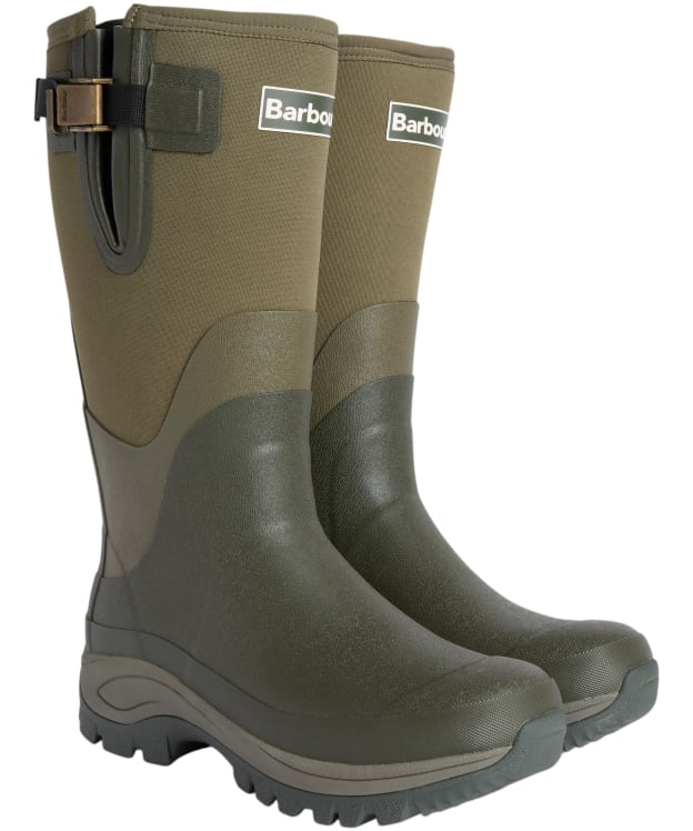 Women's Barbour Tyneside Tall Wellingtons - Olive