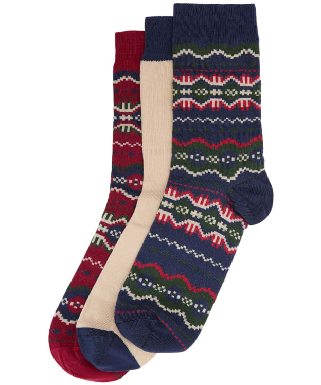 Women's Barbour Helen Fair Isle Sock Gift Set - Festive Fairisle