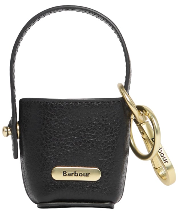 Women's Barbour Leather Bucket Bag Charm - Black