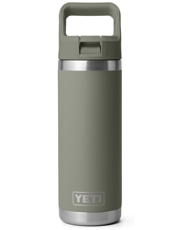 YETI Rambler 18oz Stainless Steel Vacuum Insulated Leakproof Colour Straw Bottle - Pampa Light Green