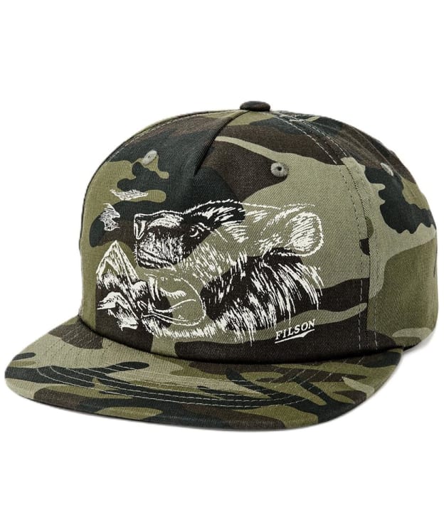 Men's Filson Bear Mountain Graphic Trucker Hat - Dark Camo