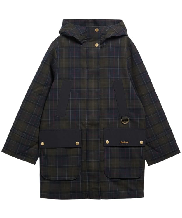 Women's Barbour Checked Rotsea Waterproof Jacket - Shadow Classic Tartan