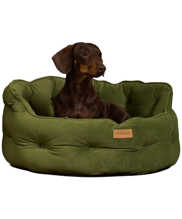 Joules Chesterfield Dog Bed - Small - Khaki