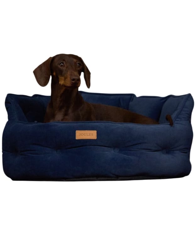 Joules Chesterfield Dog Bed - Small - Navy