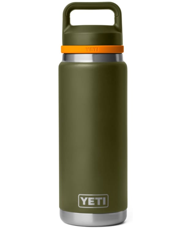 YETI Rambler 26oz Stainless Steel Vacuum Insulated Leakproof Chug Cap Bottle - Olive / King Crab Orange