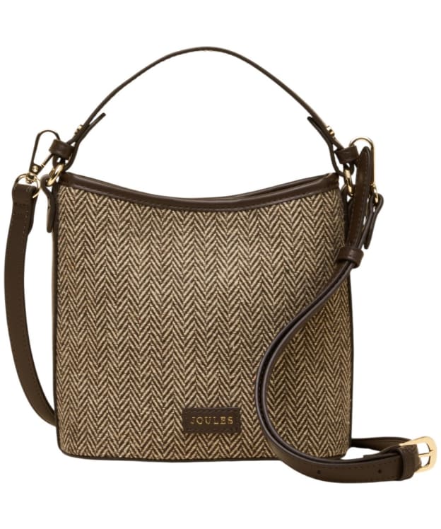 Women's Joules Bucket Bag - Neutral Herringbone