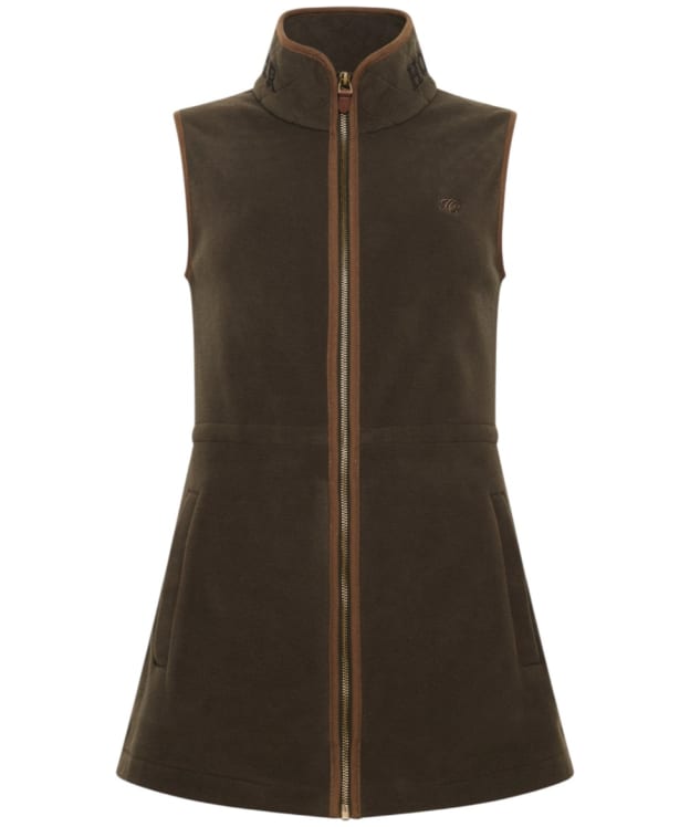 Women's Holland Cooper Country Longline Fleece Gilet - Khaki