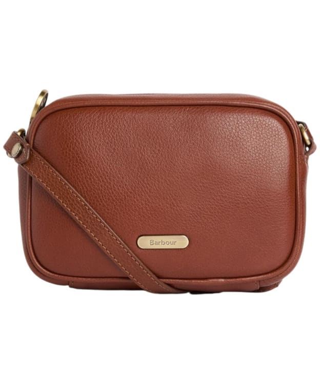 Women's Barbour Daphne Mini Leather Crossbody Bag - Brown