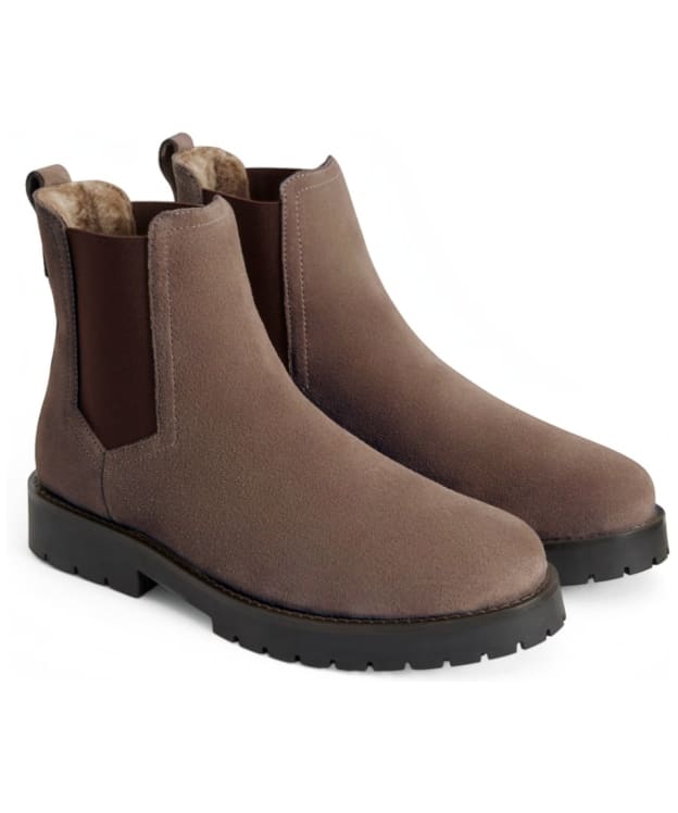 Women’s Fairfax & Favor Sheepskin Boudica Ankle Boots - Deep Taupe
