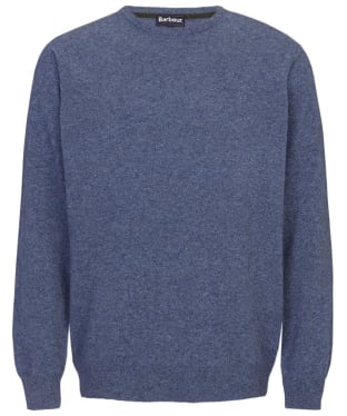 Men's Barbour Essential Lambswool Crew Neck Sweater - Light Denim