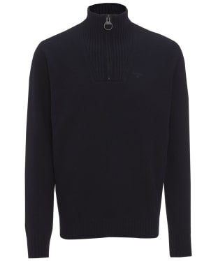 Men's Barbour Essential Wool Half Zip Sweater - Navy
