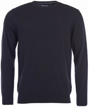 Men's Barbour Essential Lambswool Crew Neck Sweater - Black