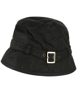 Women's Barbour Kelso Wax Belted Hat - Black