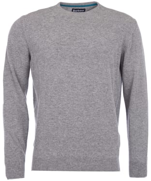 Men's Barbour Essential Lambswool Crew Neck Sweater - Grey Marl