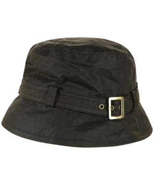 Women's Barbour Kelso Wax Belted Hat - Olive