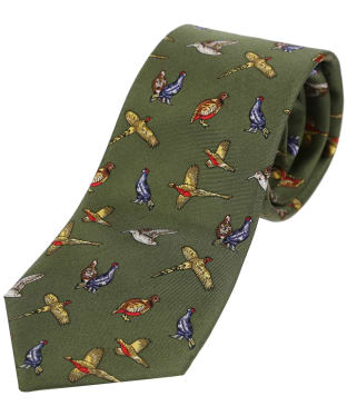 Men's Soprano Country Birds Silk Tie - Green