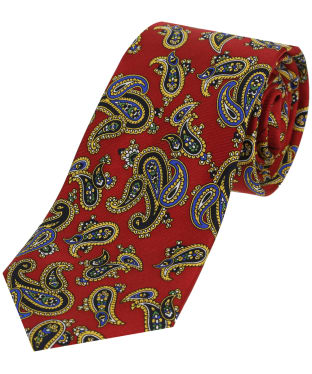 Men's Soprano Paisley Silk Tie - Red