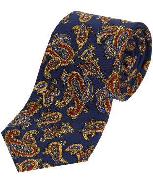 Men's Soprano Paisley Silk Tie - Blue