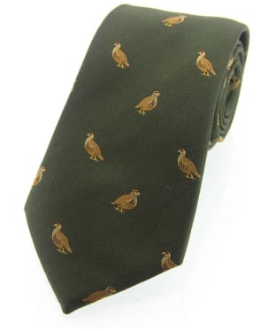 Men's Soprano Grouse Silk Tie - Green