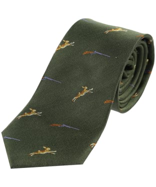 Men's Soprano Hares and Shotgun Silk Tie - Green