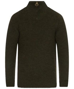 Men's Barbour New Tyne Half Zip Sweater - Olive