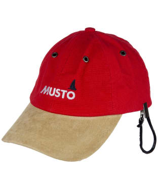 Musto Evolution Original Adjustable Fit Cotton Crew Cap - True Red