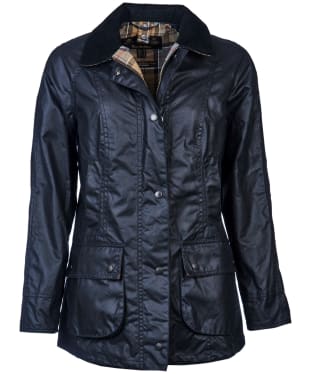 Women's Barbour Beadnell Waxed Jacket - Navy