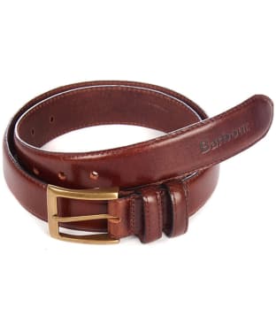 Men's Barbour Belt With Giftbox - Dark Brown